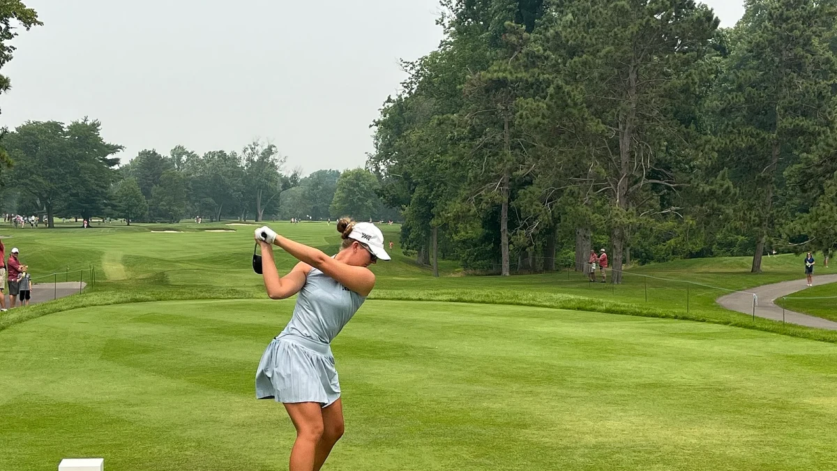 Golfspelare under tävling på LPGA Tour