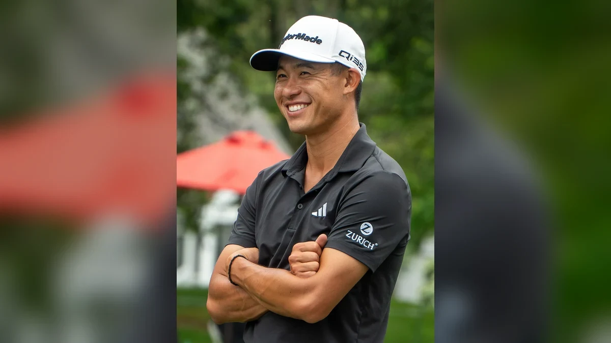 Golfmotiv för faktaprofilen om Collin Morikawa
