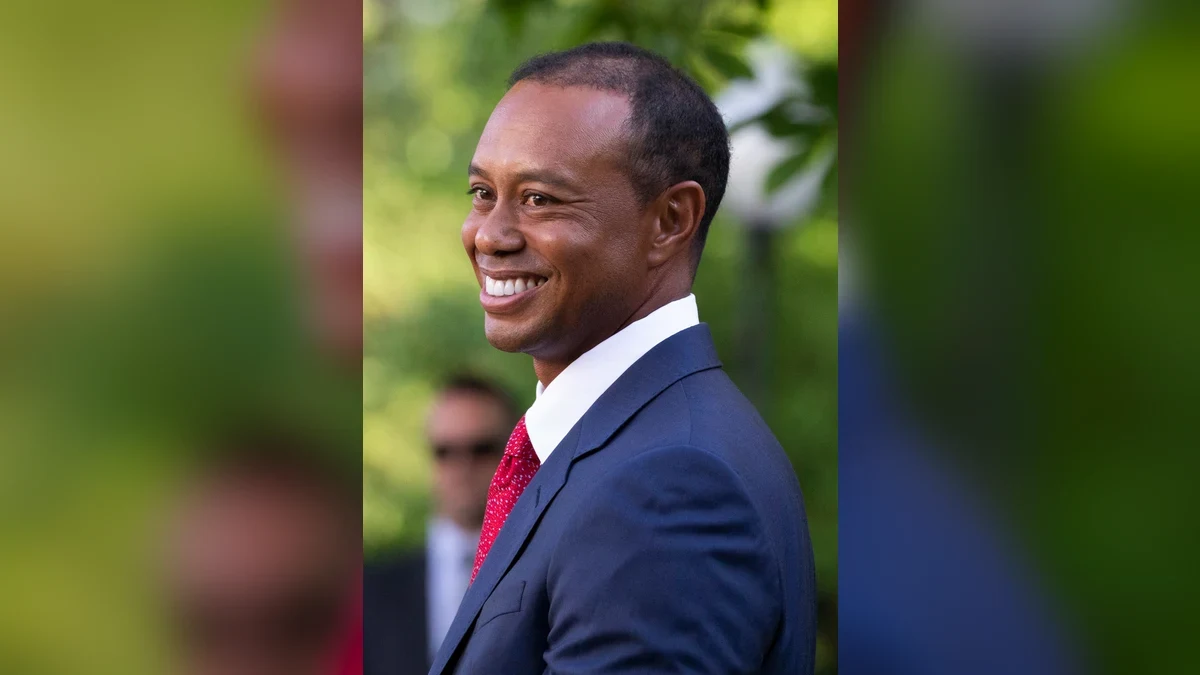 Golfmotiv för faktaprofilen om Tiger Woods