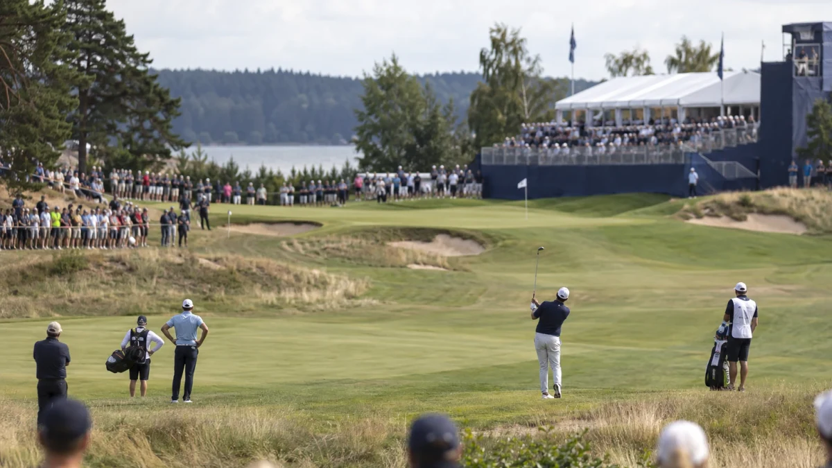Illustrationsbild från en golfbana under tävling.